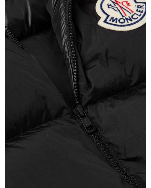 Moncler Black Almaz Logo-appliquéd Two-tone Quilted Shell Down Gilet for men