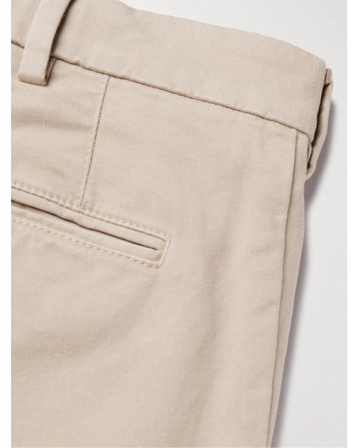 Loro Piana Natural Straight-leg Cotton-blend Twill Chinos for men