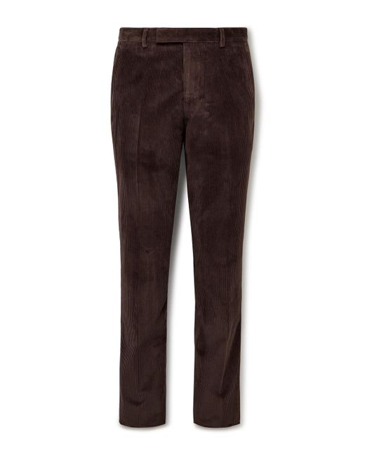 Paul Smith Men's Brown Gents Slim-fit Straight-leg Cotton-corduroy Suit Pants Paul Smith Men's Brown Gents Slim-fit Straight-leg Cotton-corduroy Suit Pants