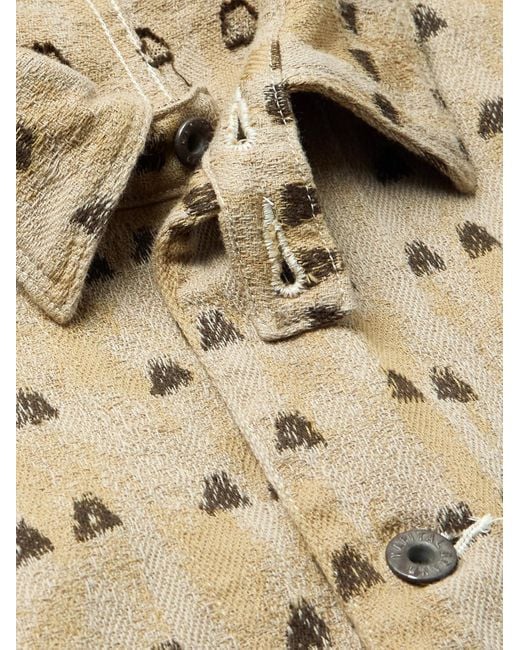 Kapital Natural Cotton-jacquard Overshirt for men