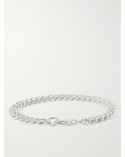 Hatton Labs Natural Silver Chain Bracelet for men