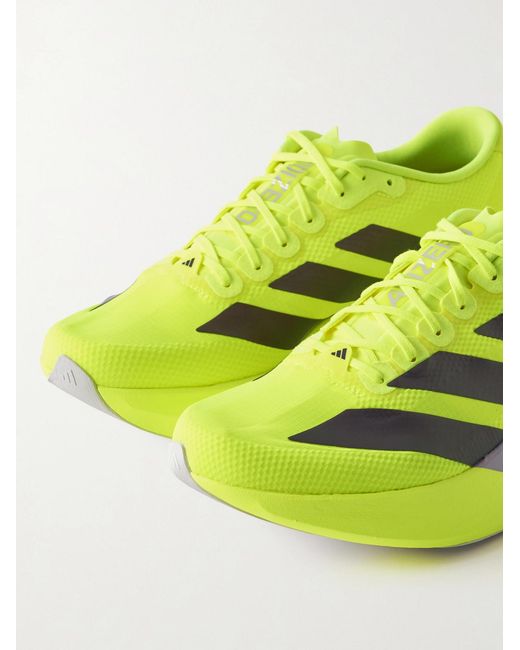 Adidas Originals Yellow Adizero Evo Sl Striped Ripstop Running Sneakers for men