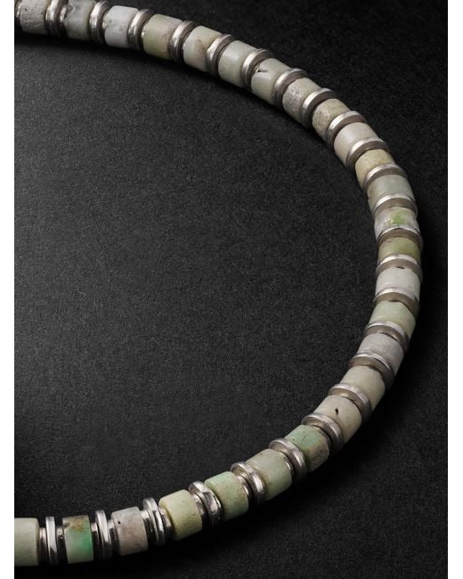 M. Cohen Sapet Armband mit Zierperlen aus Chrysopras und Sterlingsilber in Black für Herren