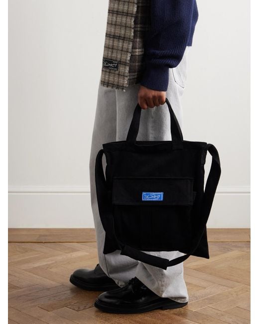 mfpen Routine Tote aus gebürstetem Twill mit Logoapplikation in Black für Herren