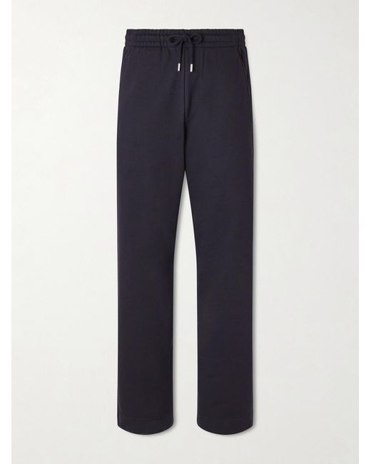 Dries Van Noten Blue Cotton-Jersey Sweatpants for men