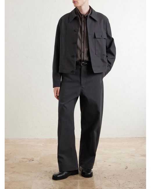 Studio Nicholson Blue Drey Cotton-Twill Jacket for men