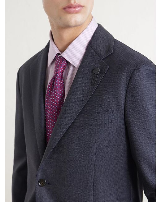Lardini Blue Wool Suit Jacket for men