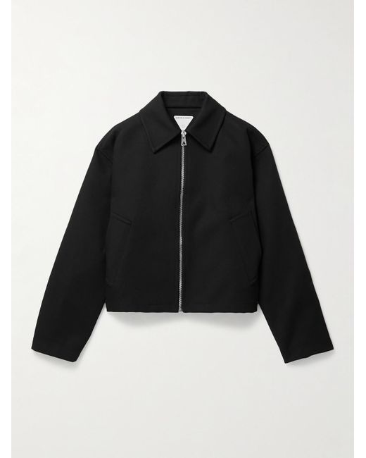 Bottega Veneta Bonded Cotton Blouson Jacket in Black für Herren