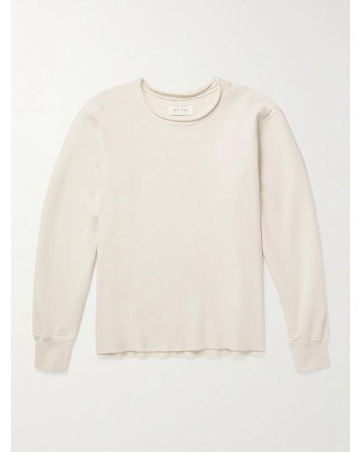 Les Tien Natural Heavyweight Structured-Fleece Cotton-Jersey Roll-Neck Sweatshirt for men