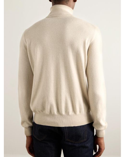 Loro Piana Natural Slim-Fit Baby Cashmere Rollneck Sweater for men