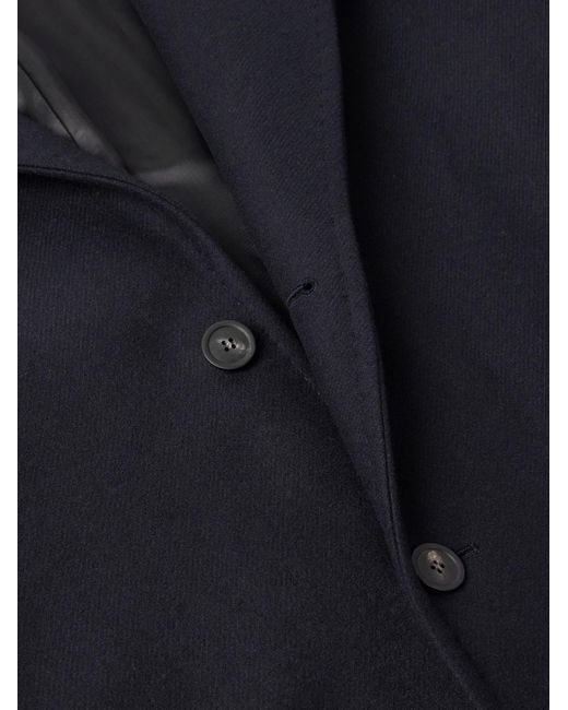 Altea Blue Coleman Wool-blend Twill Coat for men
