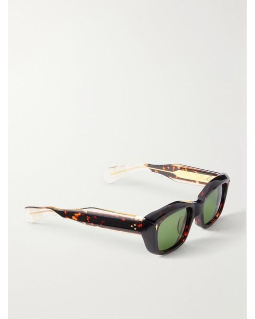 Jacques Marie Mage Green Corniche Square-Frame Acetate Sunglasses for men