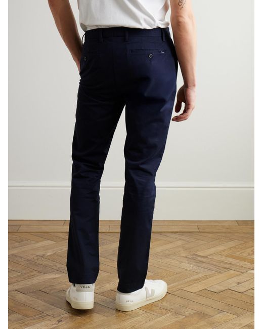 Polo Ralph Lauren Blue Slim-Fit Stretch-Cotton Twill Chinos for men