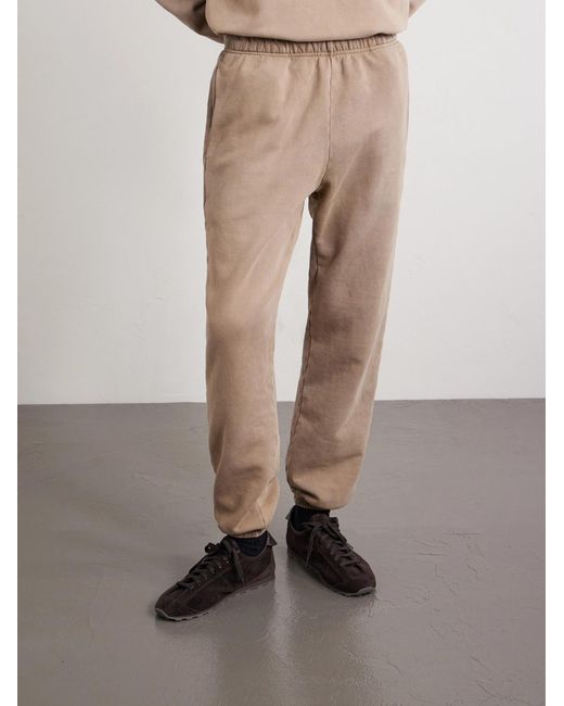 Les Tien Natural Heavyweight Structured-Fleece Cotton-Jersey Sweatpants for men