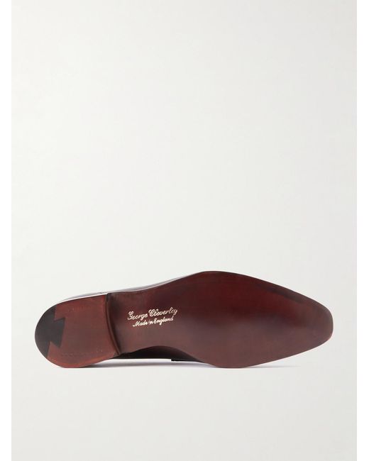 George Cleverley Brown George Leather Penny Loafers for men