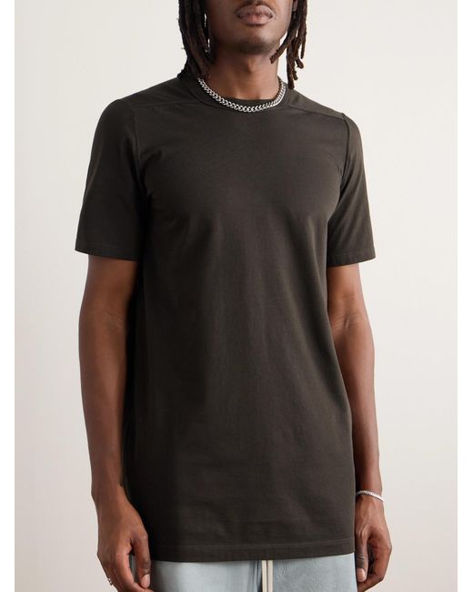 Rick Owens Black Level Slim-Fit Cotton-Jersey T-Shirt for men