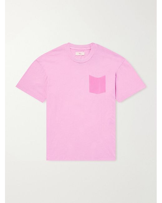 CHERRY LA Pink Printed Cotton-Jersey T-Shirt for men