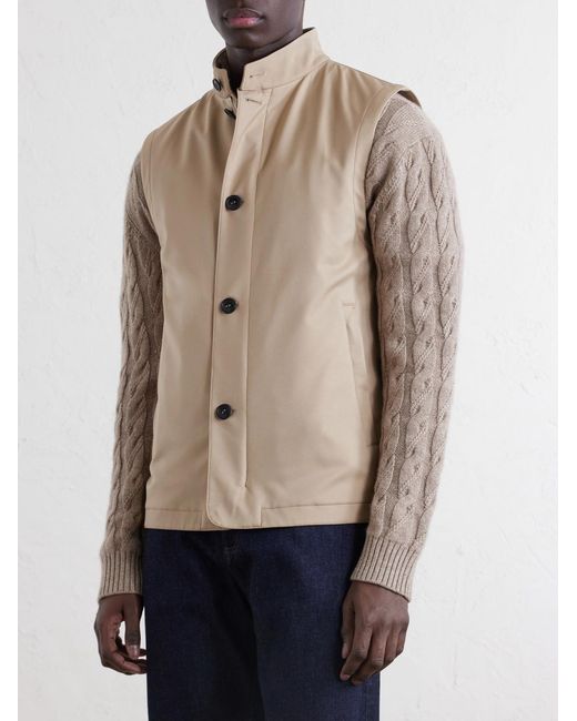 Zegna Natural Motorin Shell Vest for men