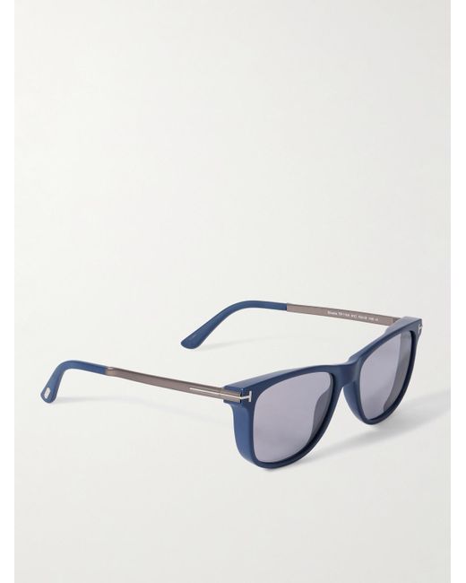 Tom Ford Blue Sinatra Square-Frame Acetate Sunglasses for men