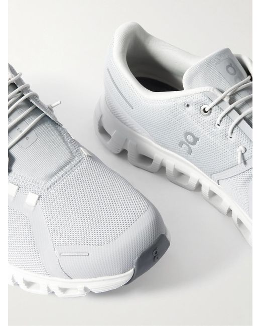 On Shoes White Cloud 6 Rubber-trimmed Mesh Slip- Sneakers for men