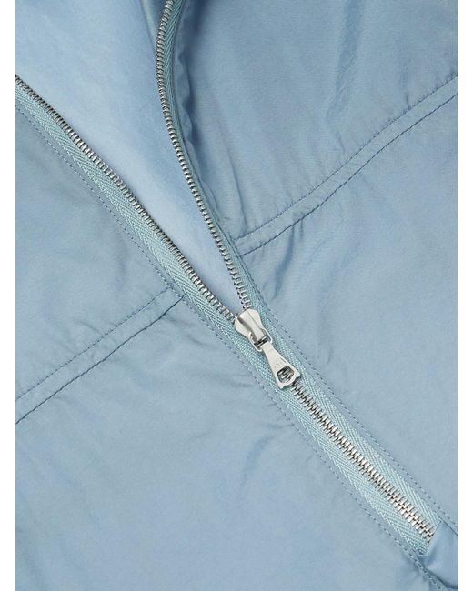 Auralee Jacke aus Shell mit kurzem Reißverschluss in Blue für Herren