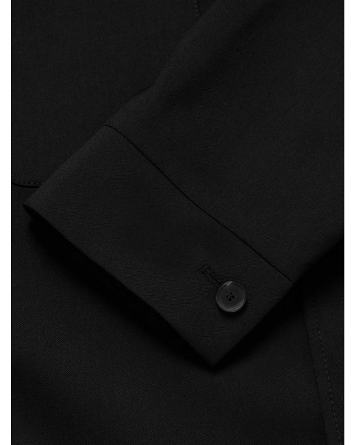 Mr P. Black Wool-Twill Overshirt for men