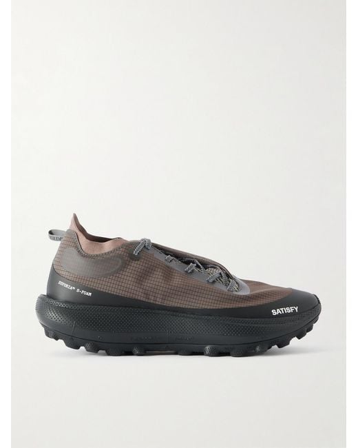 Satisfy Gray Therocker Rubber-Trimmed Rippy 66 Trail Running Sneakers for men