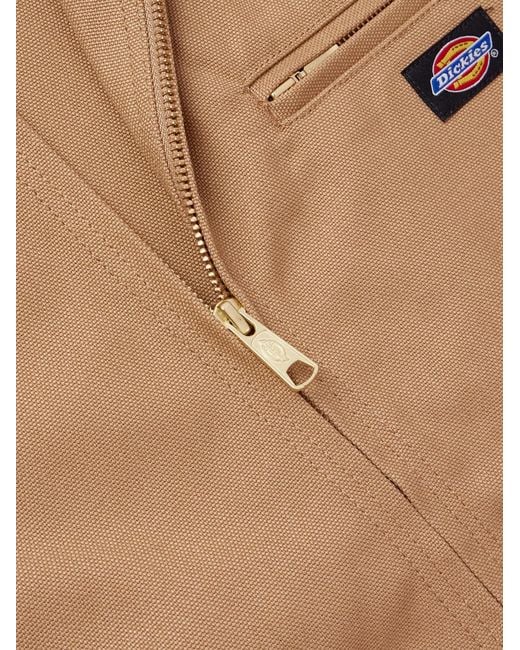 Wacko Maria Natural Dickies Corduroy-Trimmed Cotton-Canvas Jacket for men
