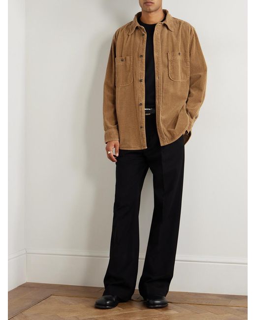 Isabel Marant Natural Nario Cotton-Corduroy Overshirt for men