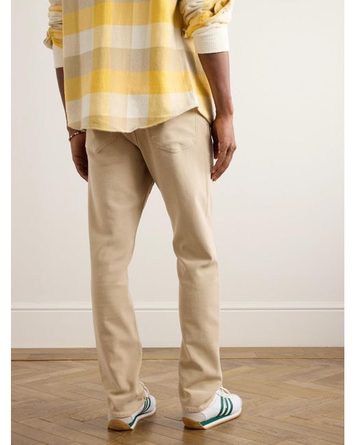Pantaloni slim-fit in jersey di misto cotone di Faherty Brand in Natural da Uomo