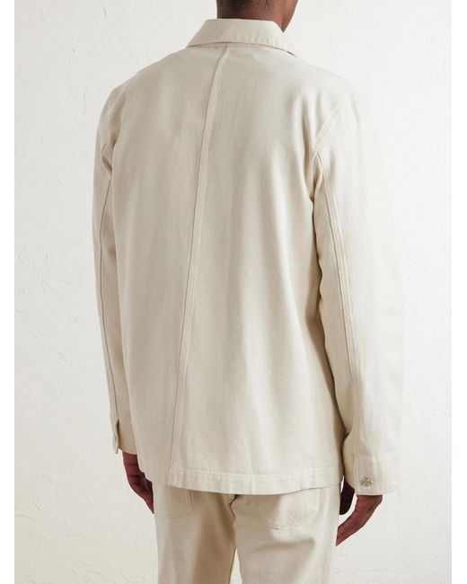 A.P.C. Natural Cotton-Twill Overshirt for men