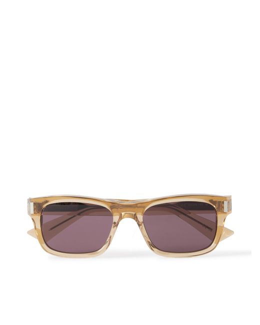 Saint Laurent Pink Square-Frame Acetate Sunglasses for men
