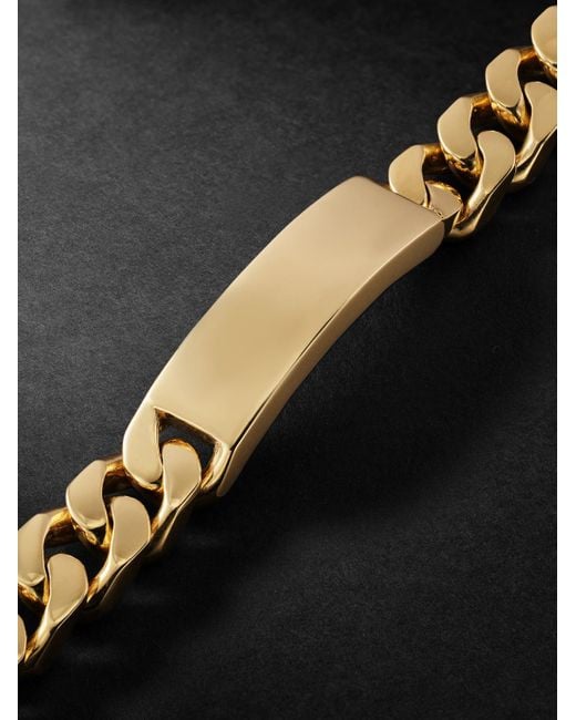 SHAY Metallic 18-Karat Chain Bracelet for men