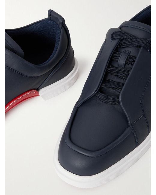 Christian Louboutin Blue Jimmy Leather Sneakers for men