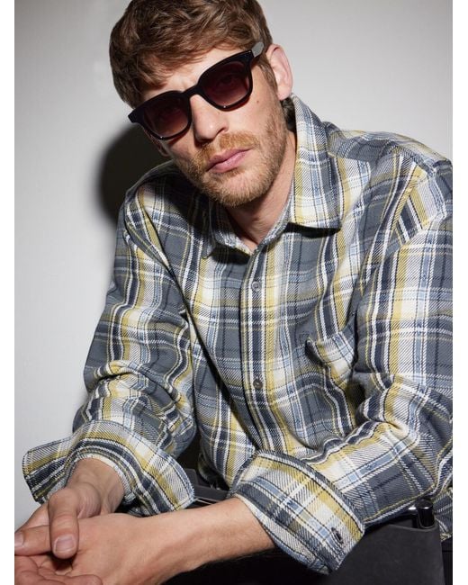 Garrett Leight Black Broadway D-Frame Tortoiseshell Acetate Sunglasses for men