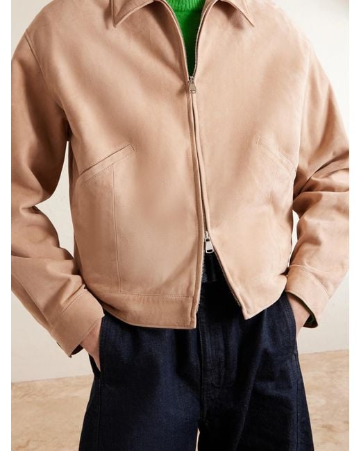 Valstar Natural Stan Suede Bomber Jacket for men