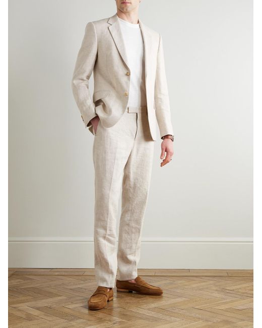 Mr P. Natural Regular-Fit Linen Suit Jacket for men