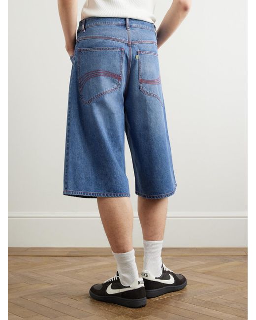 Shorts A Gamba Larga di ERL in Blue da Uomo