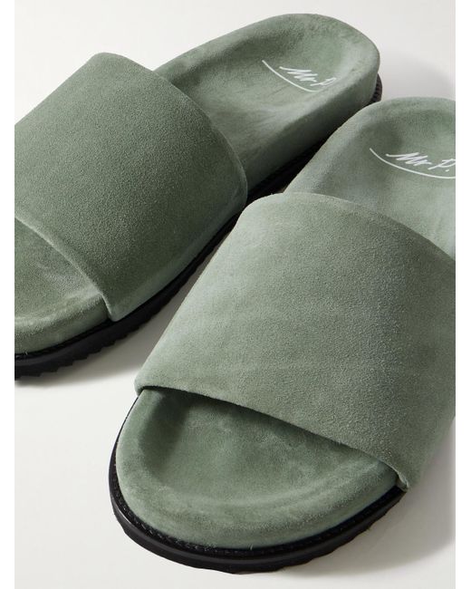 Mr P. Green David Regenerated Suede By Evolo Sandals for men
