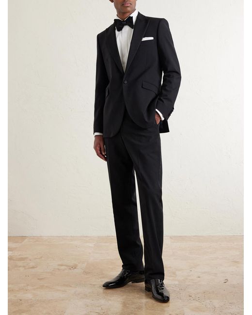 Favourbrook Black Wool-blend Suit Jacket for men