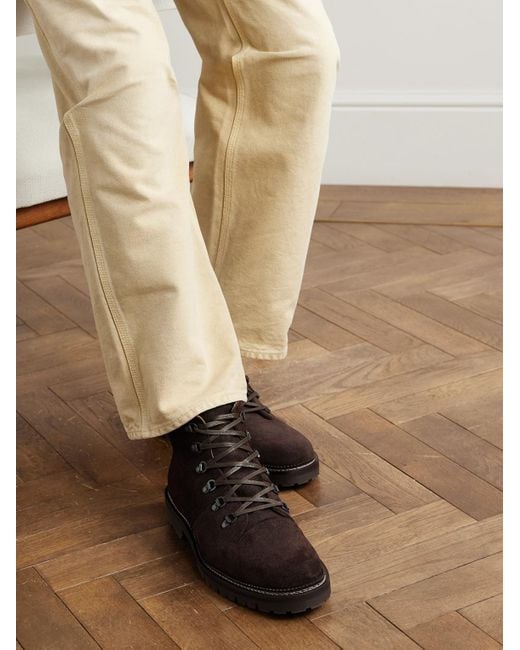 Mr P. Brown Jacques Suede Hiking Boots for men