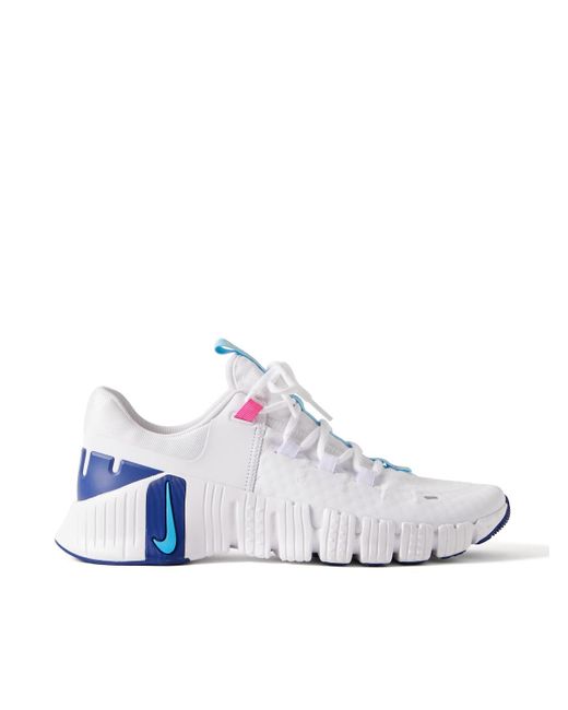 Nike White Free Metcon 5 Rubber-trimmed Mesh Sneakers for men