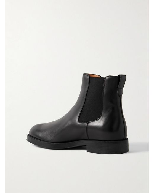 Tod's Black Leather Chelsea Boots for men