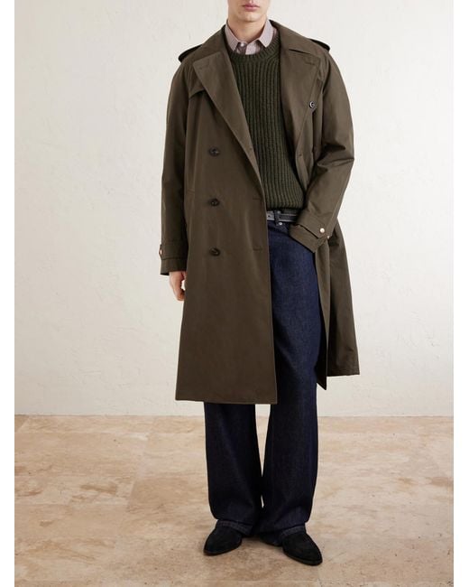Private White V.c. Natural The Despatch Rider's Double-Breasted Belted Cotton Trench Coat for men