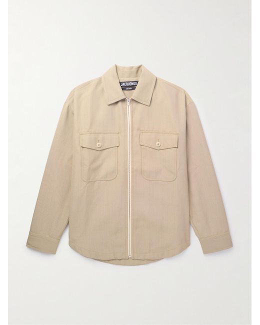 Twill blouson jacket clearance