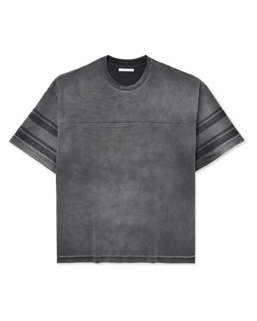 John Elliott Gray Rush Practice Striped Cotton-jersey T-shirt for men