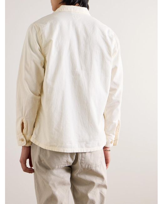 Hartford Jame Hemdjacke aus Baumwollcord in Natural für Herren