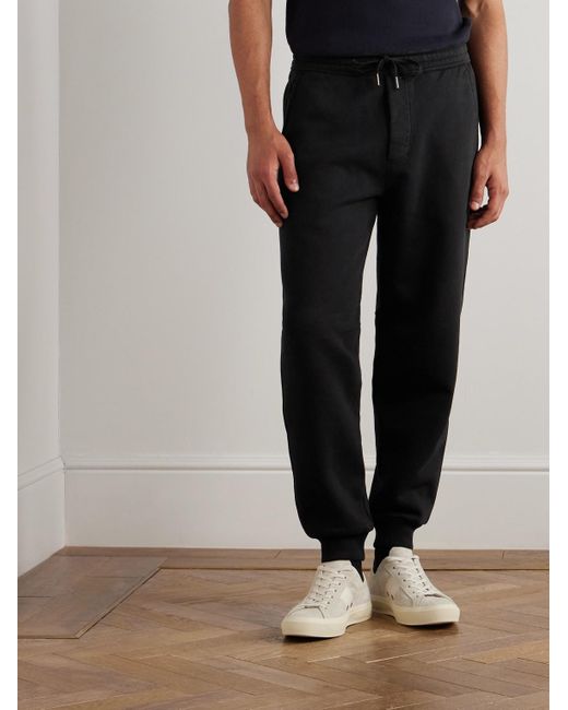 Tom Ford Schmal zulaufende Jogginghose aus Baumwoll-Jersey in Black für Herren