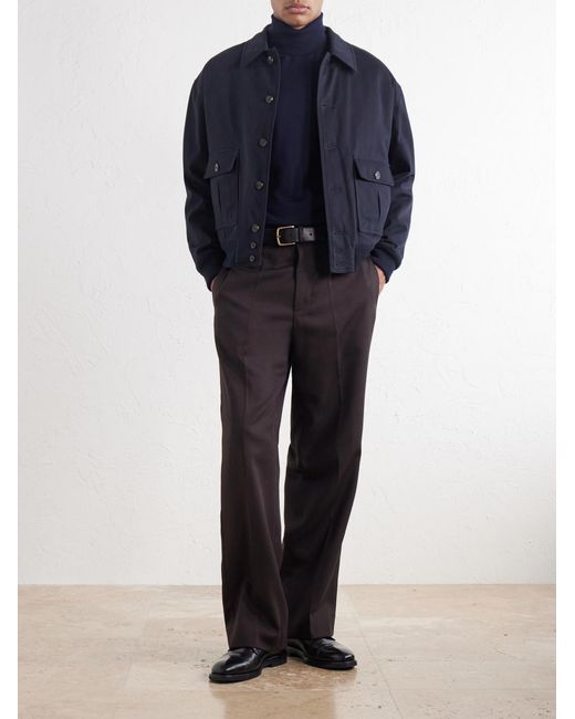 Valstar Blue Colin Padded Cotton-Twill Bomber Jacket for men