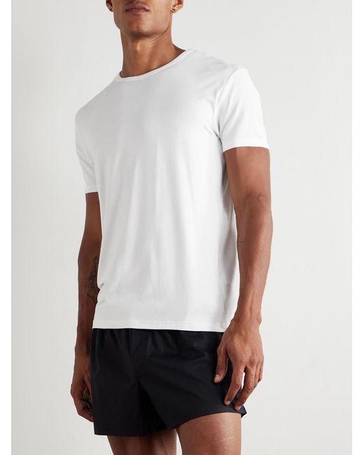 Paul Smith White Three-Pack Stretch Modal-Jersey T-Shirt for men